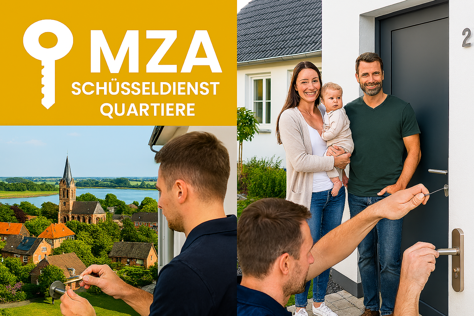 MZA Schlüsseldienst in Wesel Qaurtiere